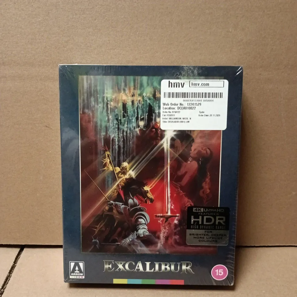 EXCALIBUR – ARROW VIDEO 4K ULTRA HD BLU-RAY (SEALED)