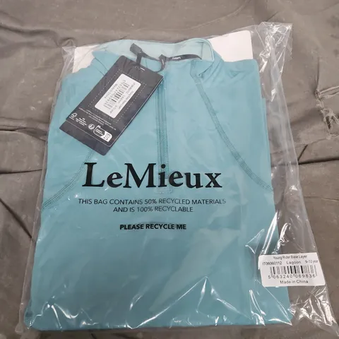 LEMIEUX YOUNG RIDER BASE LAYER – LAGOON (9-10 YEARS)