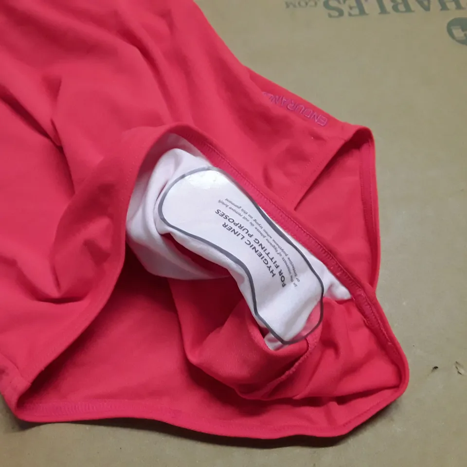 SPEEDO ENDURANCE RED ONE PIECE SWIMSUIT - SIZE 14
