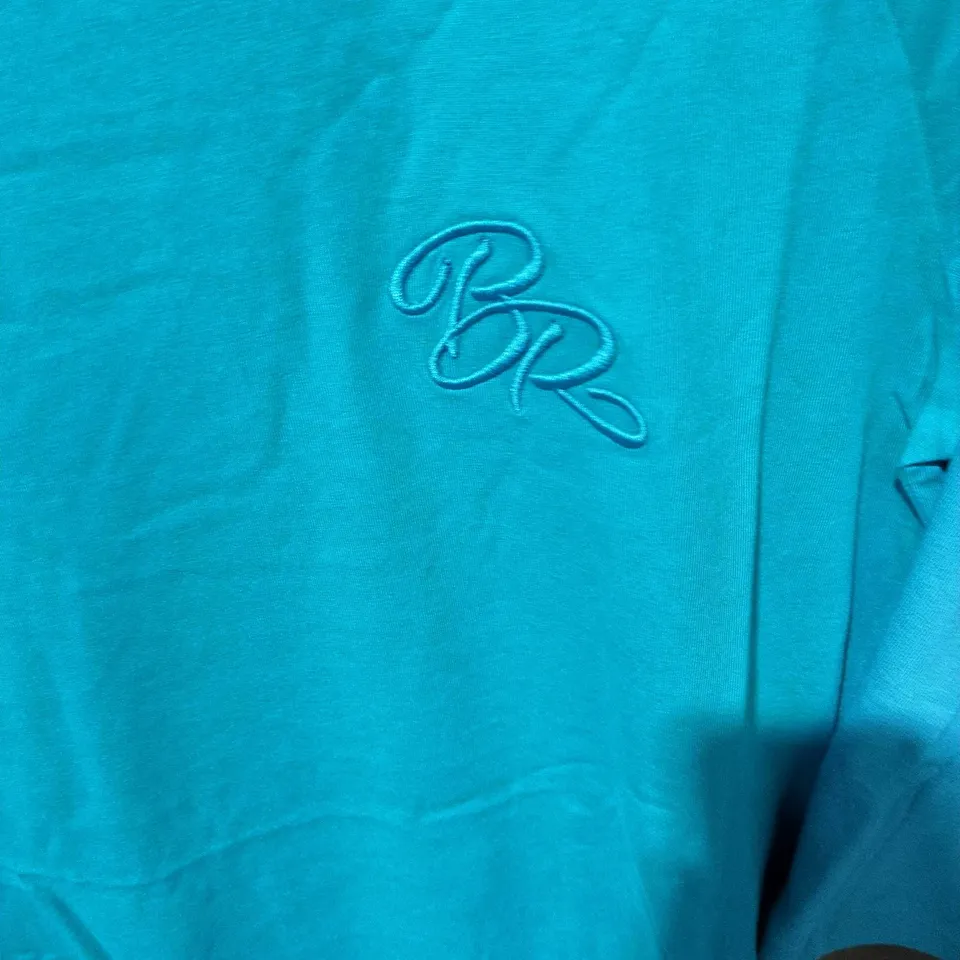 TURQUOISE T-SHIRT & HOODIE SET, SIZE M
