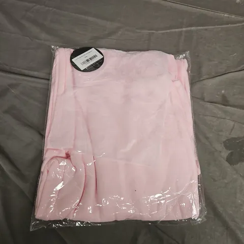 BAGGED WHITE FOX BOUTIQUE COME A LONG WAY WIDE LEG SWEATPANTS IN PINK - LARGE