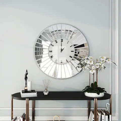 BOXED JENI 60cm SILENT WALL CLOCK (1 BOX)