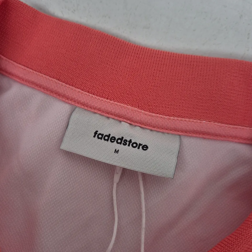 FADEDSTORE CROPPED FIT COLLARED JERSEY – PINK, SIZE M