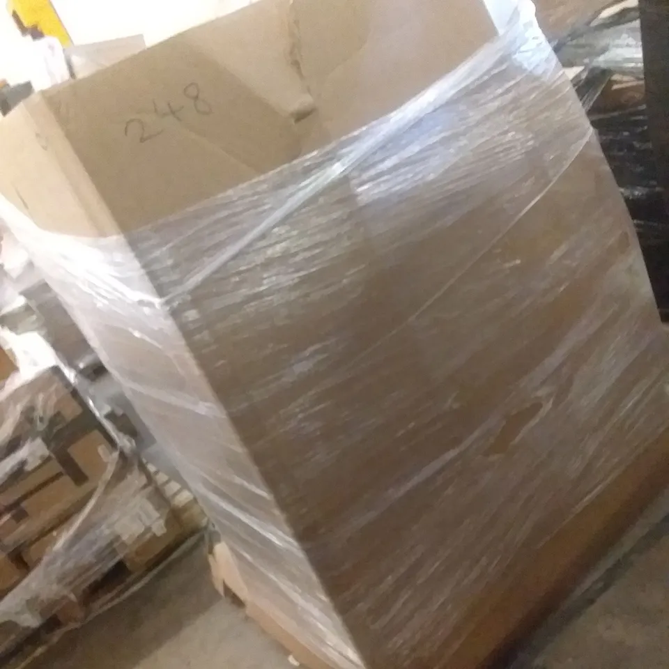 PALLET OF ASSORTED ITEMS INCLUDING WESTINGHOUSE CEILING FAN, HOMIDEC, MAGNIFICENT FLOOR AND TABLE MAGNIFIER LAMP, FLAFOCUSE, DOOMOO BABY CUSHION, JOIE BABY CARRIER 