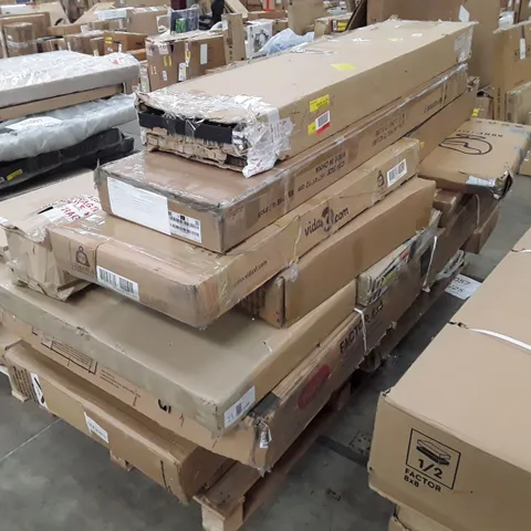 PALLET OF ASSORTED INCOMPLETE FLAT PACK FURNITURE PARTS
