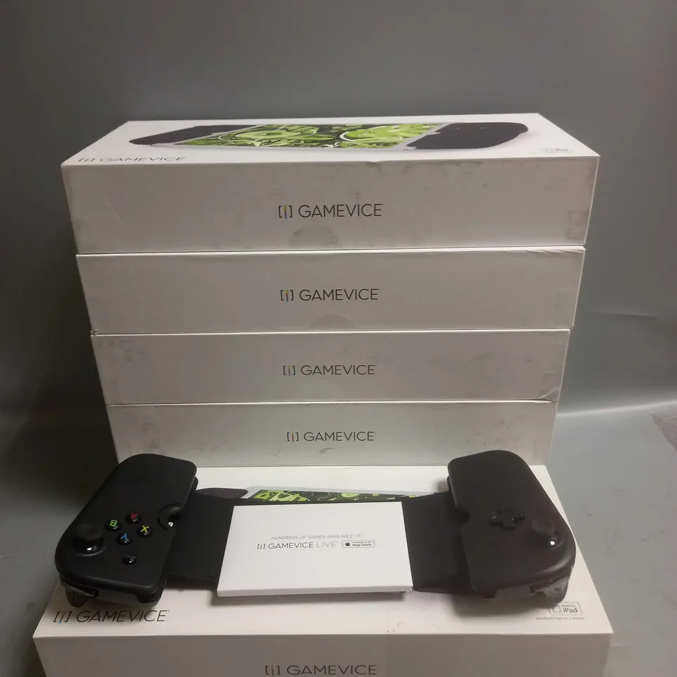 LOT OF 6 BOXED GAMEVICE GV150 CONTROLLERS FOR IPAD