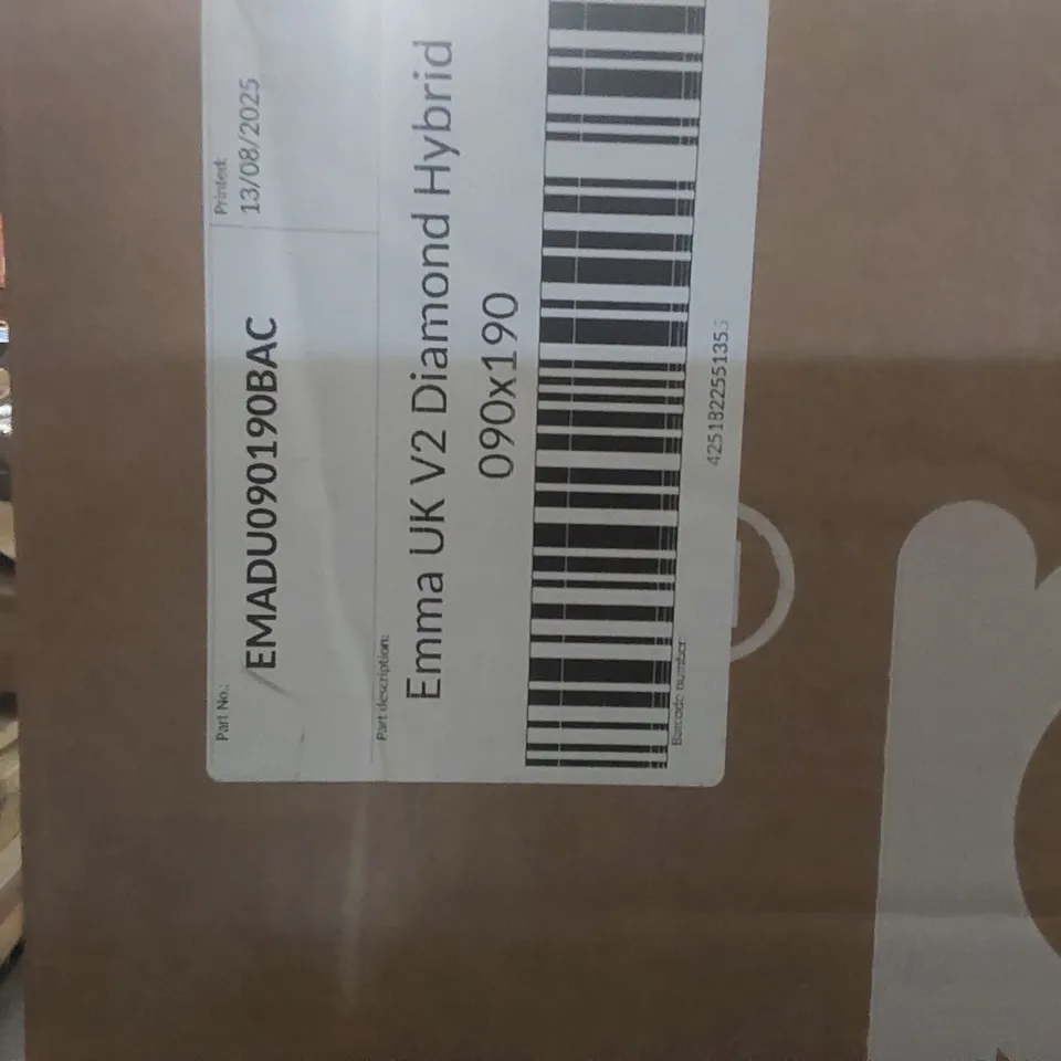 BRAND NEW BOXED EMMA UK V2 DIAMOND HYBRID 90 x 190CM SINGLE MATTRESS 