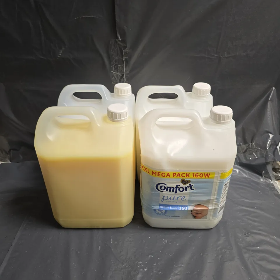 LOT OF 4 ASSORTED LARGE LIQUIDS TO INCLUDE - COMFORT FABRIC SOFTENER - ETC