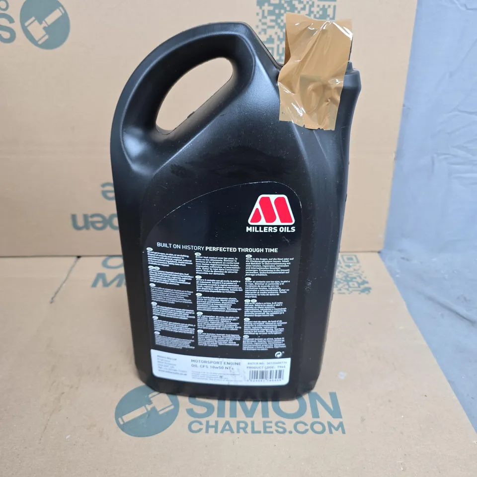 MILLERS OILS MOTORSPORT ENGINE OIL CFS 10W-50 NT+ – 5L