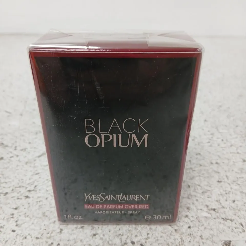 BOXED AND SEALED YVES SAINT LAURENT BLACK OPIUM EAU DE PARFUM OVER RED 30ML