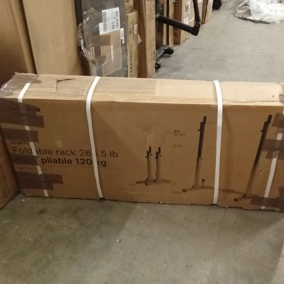 BOXED DECATHLON DOMYOS FOLDABLE RACK
