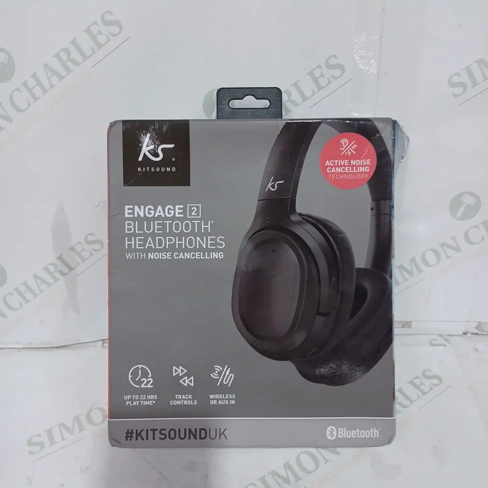 KS KITSOUND ENGAGE 2 BLUETOOTH NOISE CANCELLING HEADPHONES 