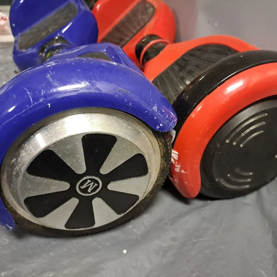 PAIR OF MEGA WHEEL HOVER BOARDS