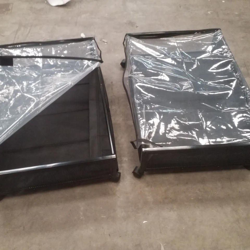 2 PCS UNDER BED STORAGE CONTAINERS WITH WHEELS 