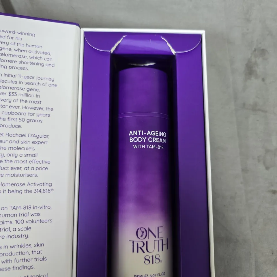 ONE TRUTH 818 ANTI-AGEING BODY CREAM – 150 ML