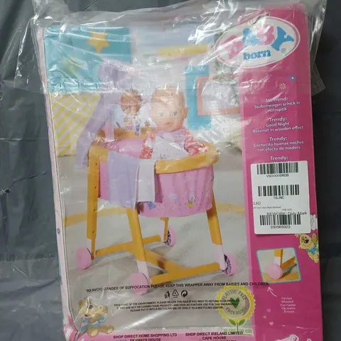 BOXED BABY BORN GOOD NIGHT BASSINET