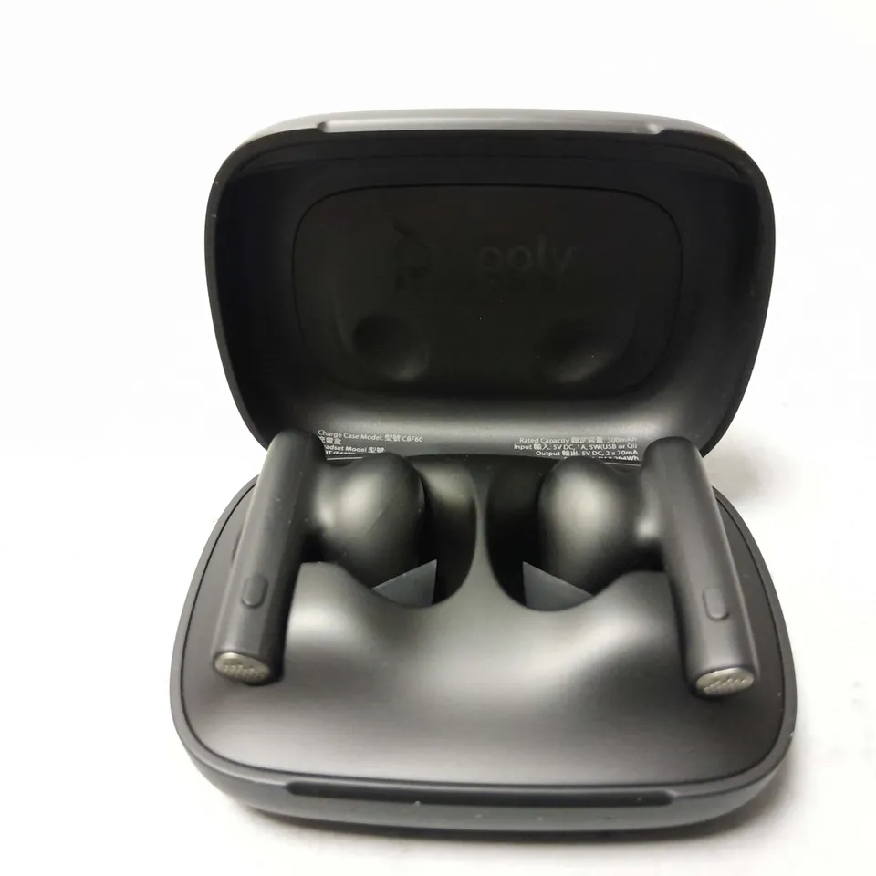 BOXED POLY VOYAGER FREE 60 EARBUDS IN BLACK