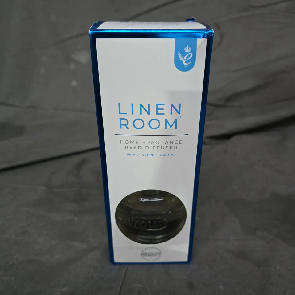BOXED LINEN ROOM HOME FRAGRANCE REED DIFFUSER – PEONY, VETIVER & JASMINE