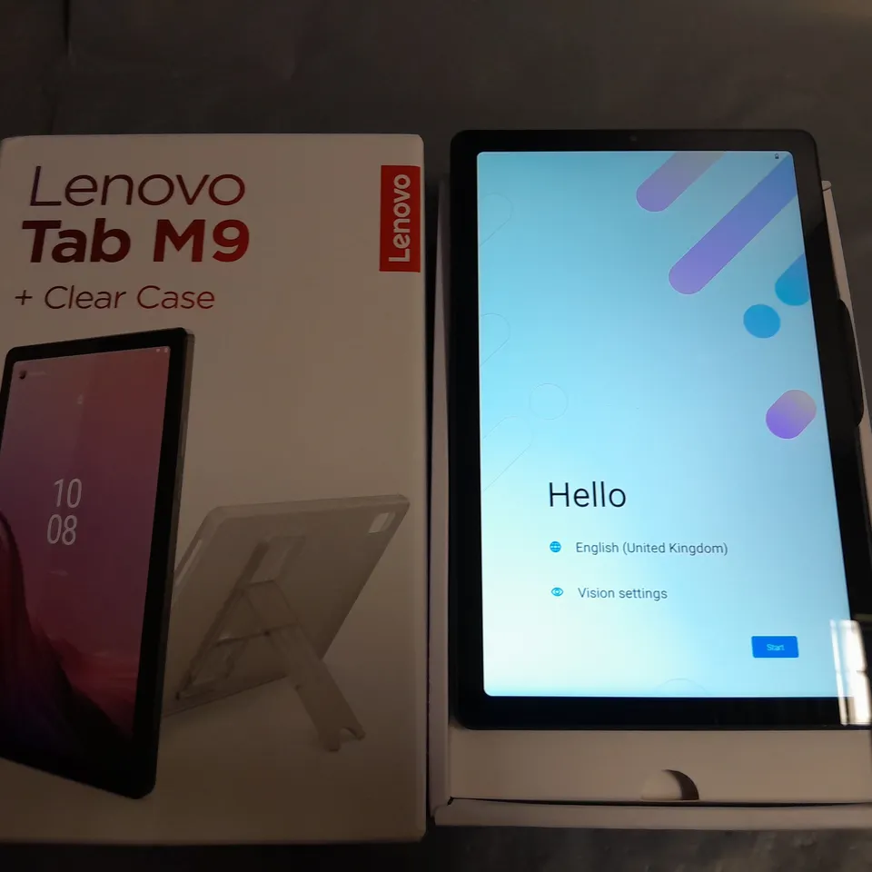 BOXED LENOVO TAB M9 + CLEARCASE 