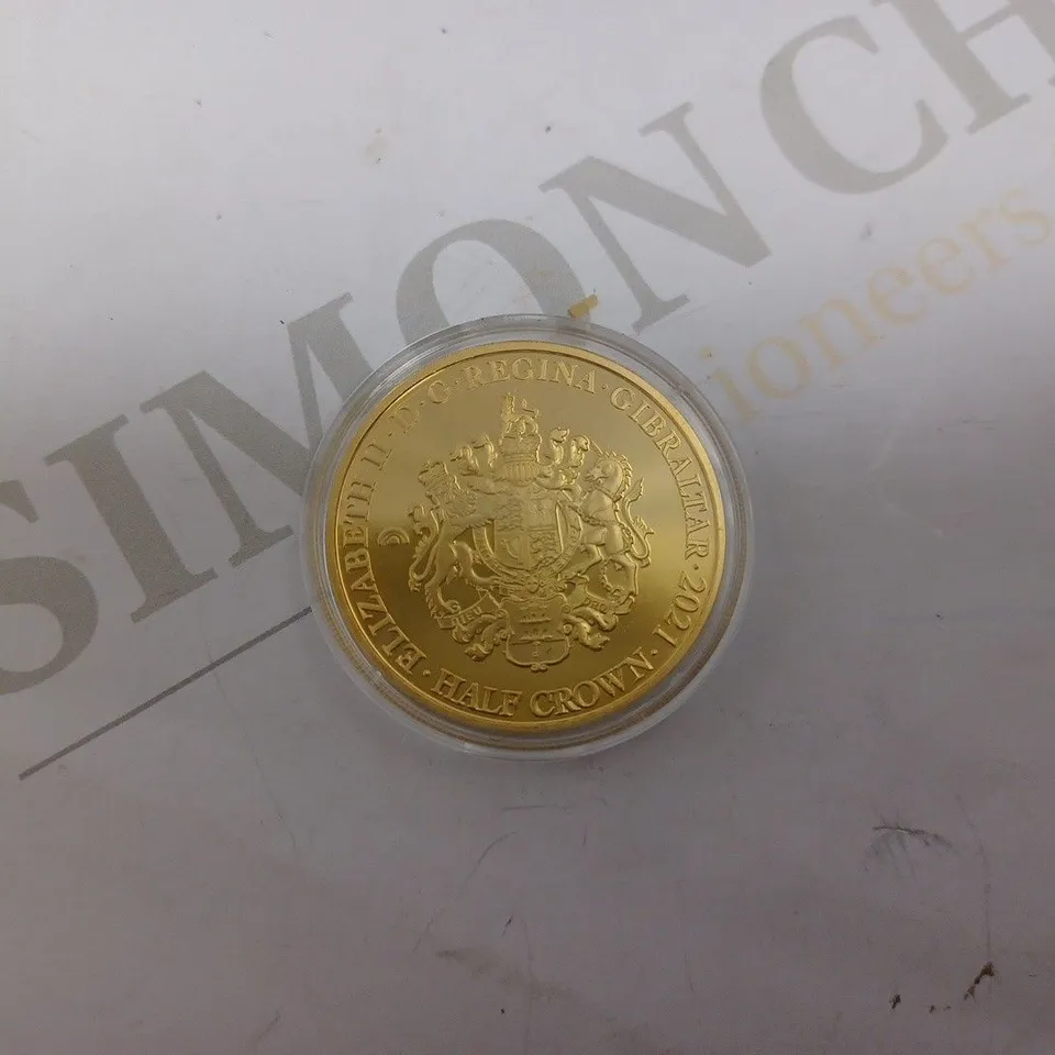 THE PEOPLES PRINCESS DIANA GOLD COLLECTABLE HALF CROWN COIN 