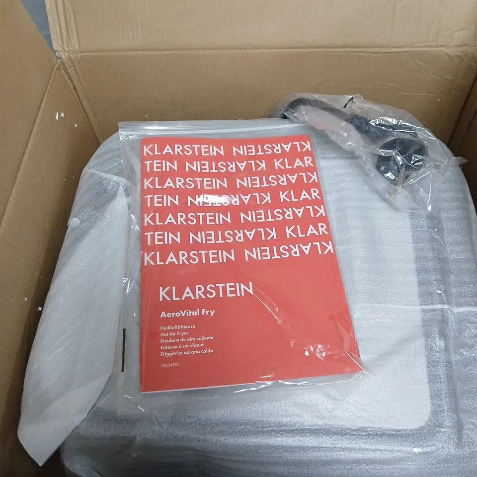 KLARSTEIN AEROVITAL FRY AIR FRYER – STAINLESS STEEL, BOXED