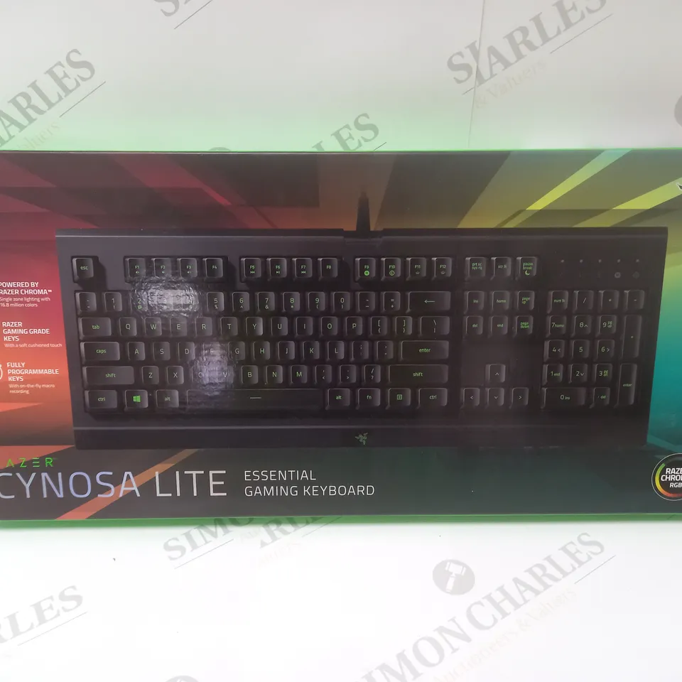 BRAND NEW BOXED RAZER CYNOSA LITE ESSENTIAL GAMING KEYBOARD