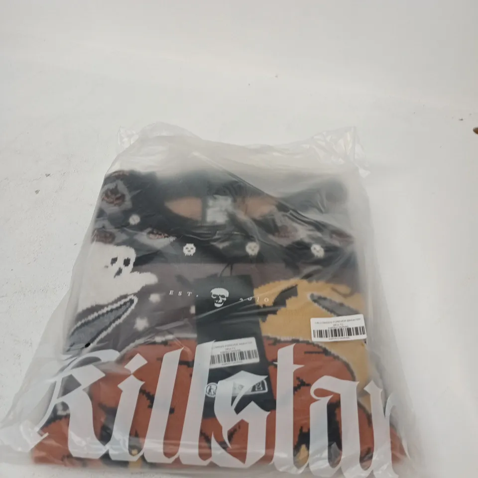 BOX OF APPROXIMATELY 18 BRAND NEW KILLSTAR HALLOWEEN FOREVER SWEATER 