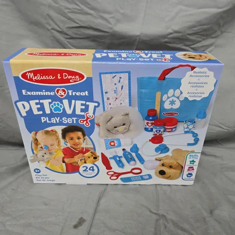 BOXED AND SEALED MELISSA & DOUG EXAMINE & TREAT PET VET PLAY SET