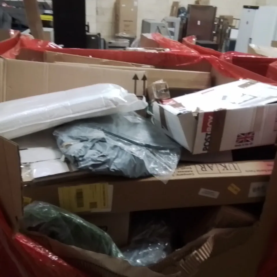 PALLET OF ASSORTED HOUSEHOLD GOODS AND PRODUCTS TO INCLUDE;SCOOTER,CANVAS PRINT,DESK MAT