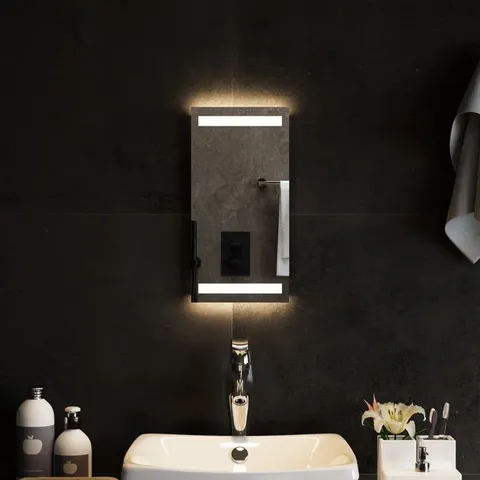 BOXED KARENY LIGHTED WALL MOUNTED BATHROOM MIRROR