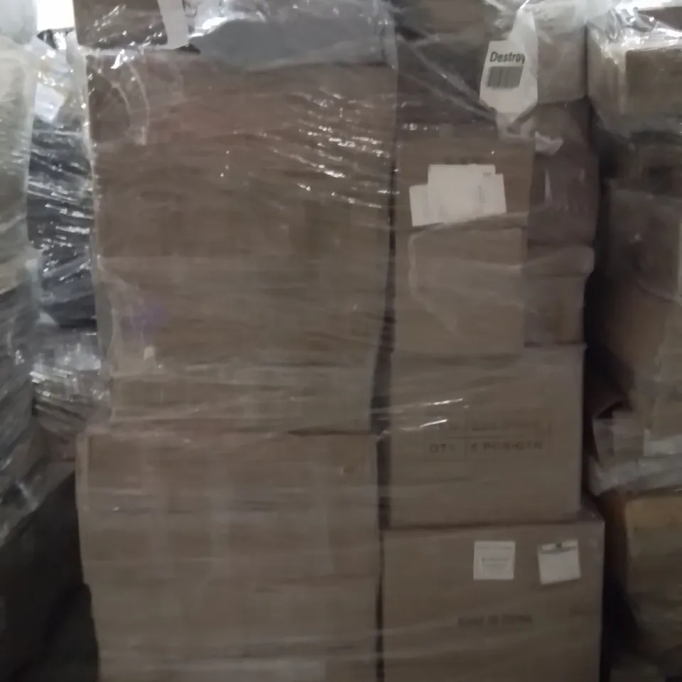 PALLET OF ASSORTED HOUSEHOLD GOODS AND PRODUCTS TO INCLUDE;CHRISTMAS LIGHT,DANCE MAT GAME,WREATH