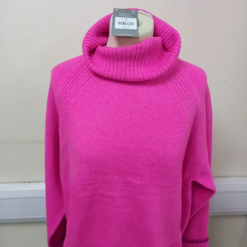OLIVER BONAS  PINK TIPPING ROLL NECK SIZE 10