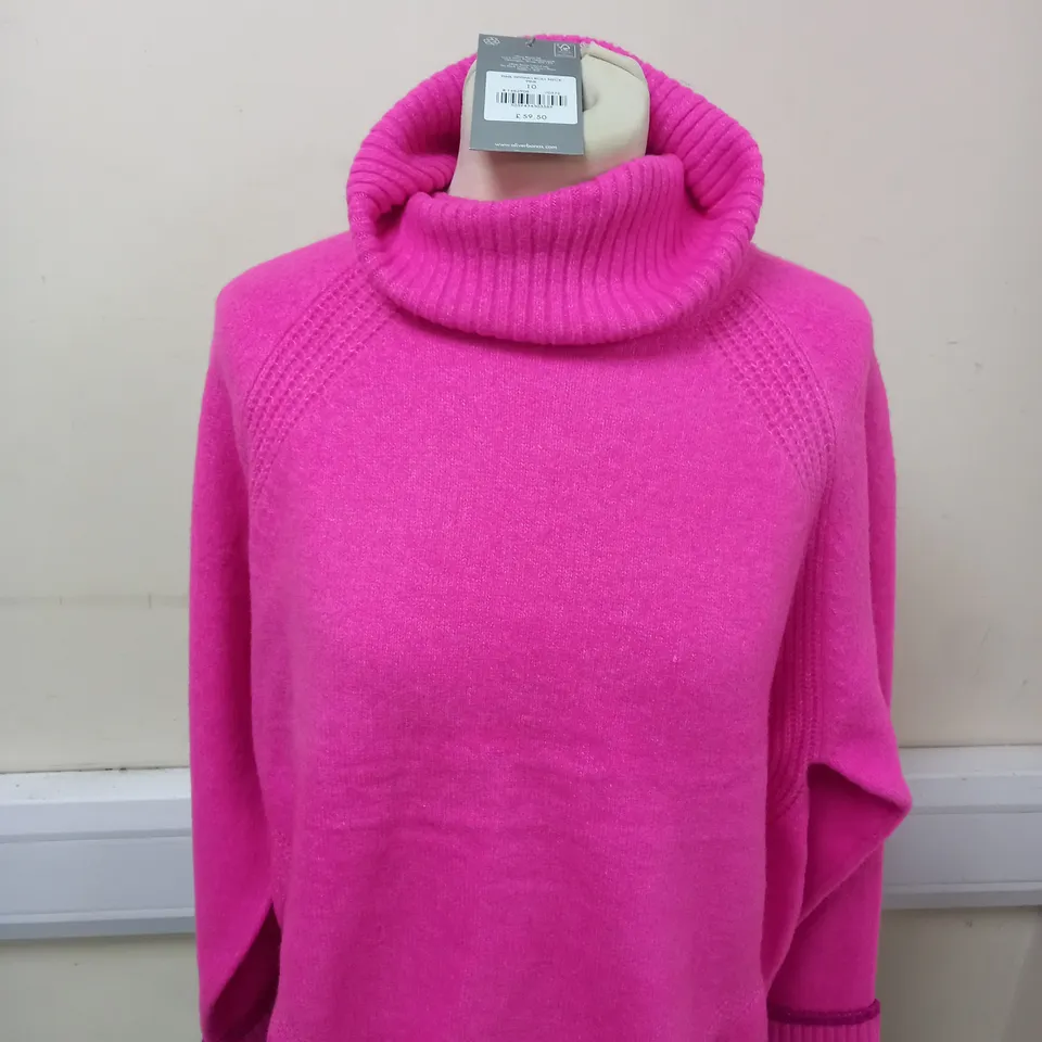 OLIVER BONAS  PINK TIPPING ROLL NECK SIZE 10