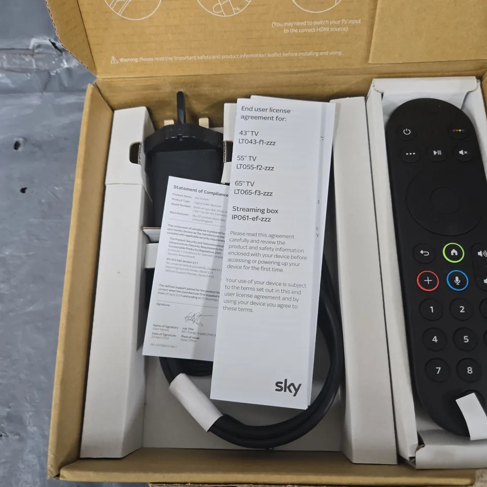 BOXED SKY STREAM SET UP
