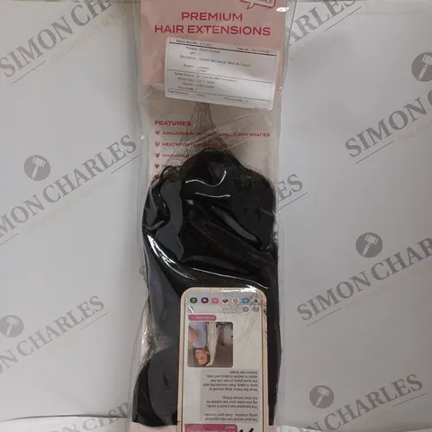 LULLABELLZ MINI GRADE 18 INCH 90S BOUNCE EXTENSIONS #NATURAL BLACK