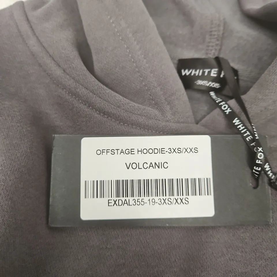 WHITE FOX OFFSTAGE HOODIE – VOLCANIC, 3XS/XXS