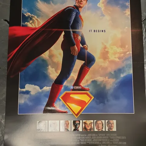 SUPERMAN: IT BEGINS PROMOTIONAL POSTER (A JAMES GUNN FILM)