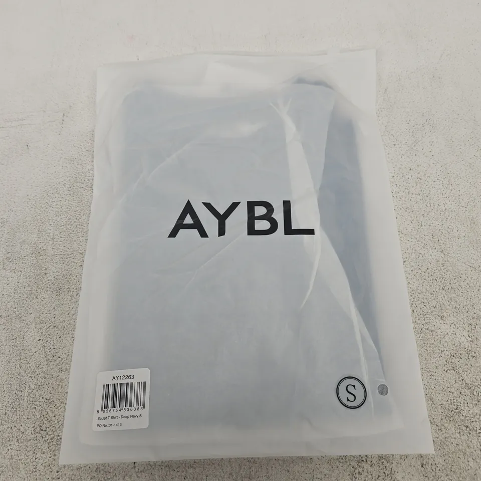 BAGGED AYBL SCULPT T-SHIRT – DEEP NAVY, UK SIZE S