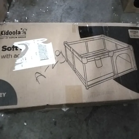 BOXED SOFT PLAYPEN WITH ACCESSORIES GREY
