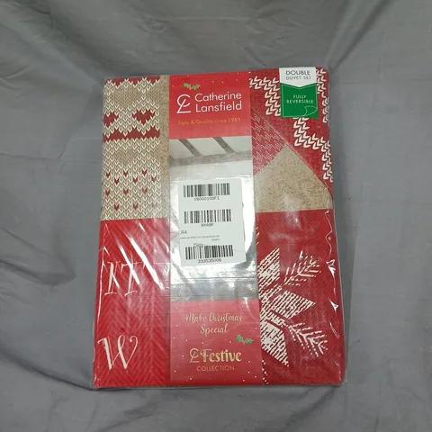 CATHERINE LANSFIELD DOUBLE DUVET SET XMAS