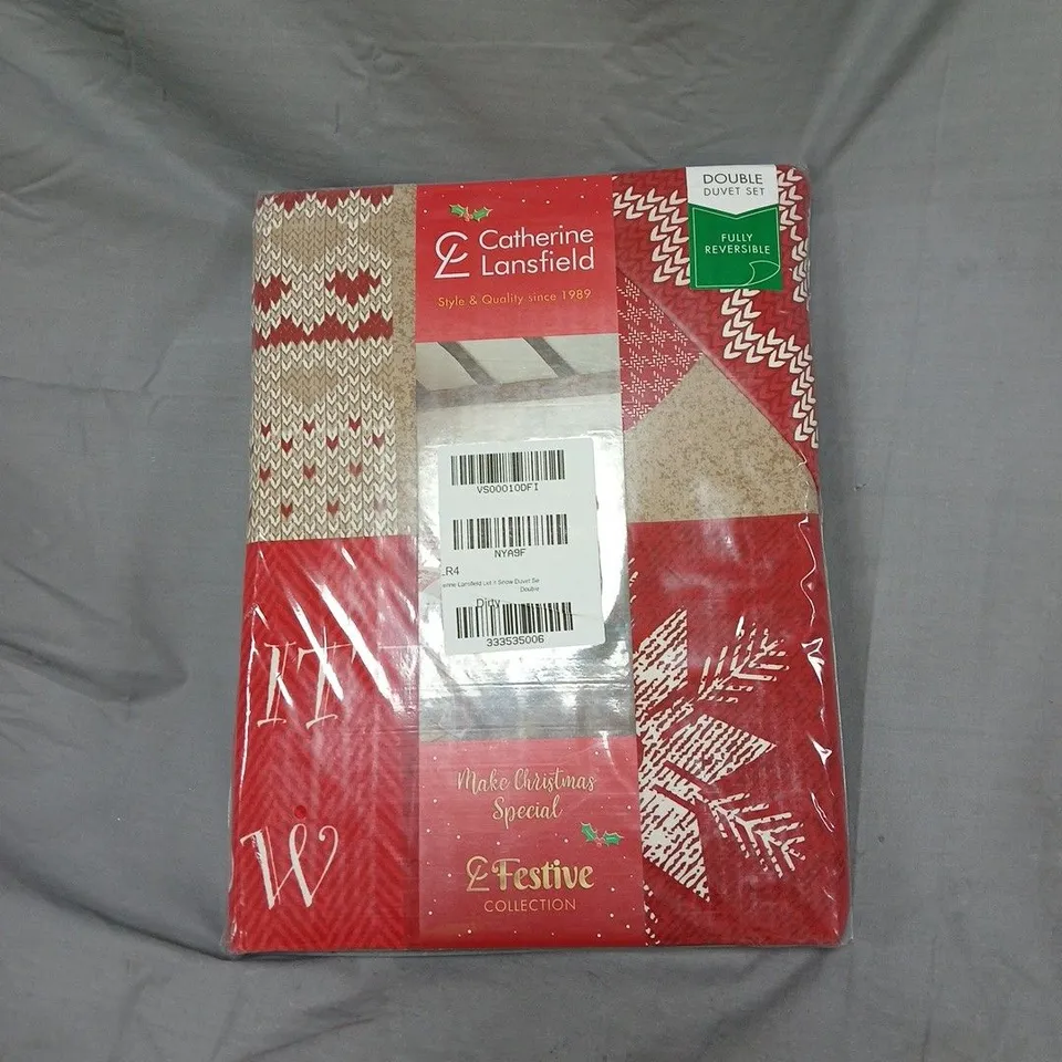 CATHERINE LANSFIELD DOUBLE DUVET SET XMAS