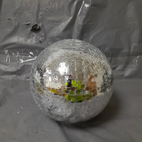 20CM BATTERY OPERATED LIT CRACKLE EFFECT BALL 