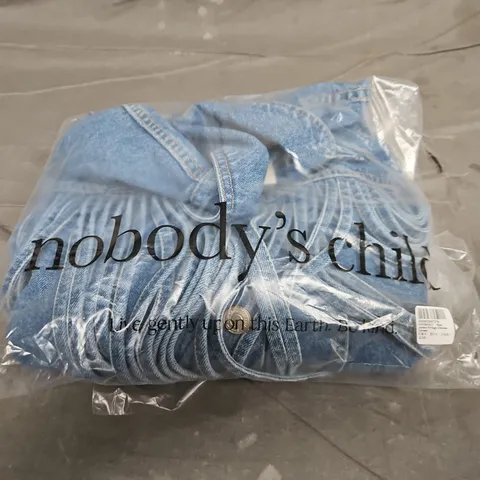 BAGGED NOBODYS CHILD JAMIE FRINGE DENIM JACKET - SIZE S
