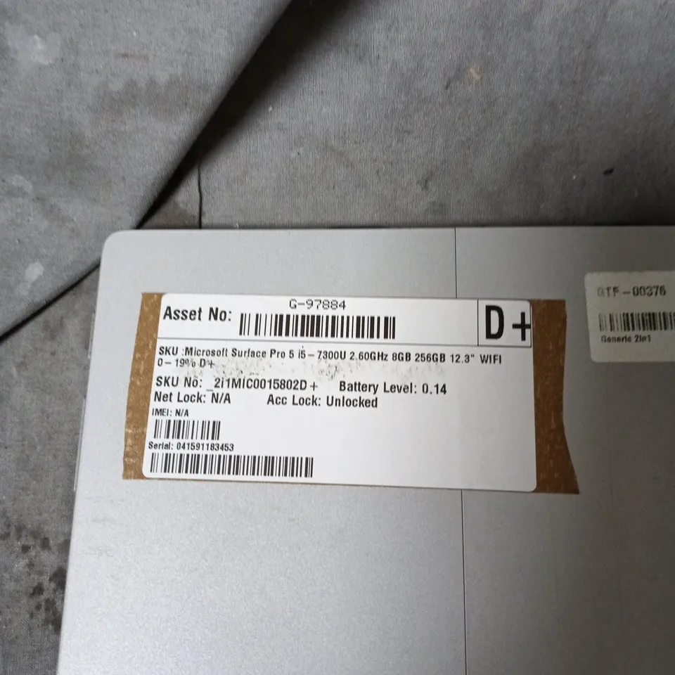 MICROSOFT SURFACE PRO 5 TABLET WITH KEYBOARD – I5-7300U, 8GB RAM, 256GB, 12.3-INCH DISPLAY, WI‑FI