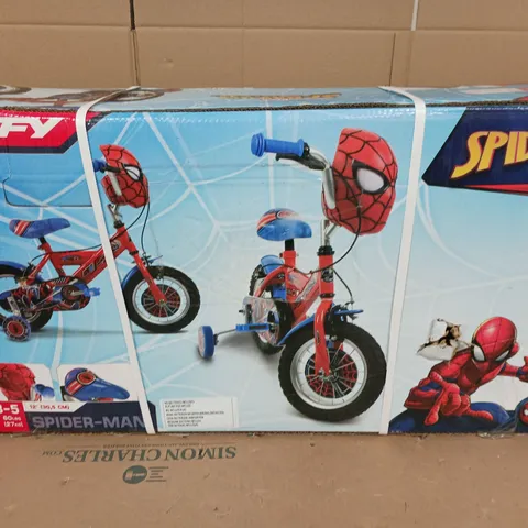 BOXED HUFFY 12" SPIDER-MAN BIKE