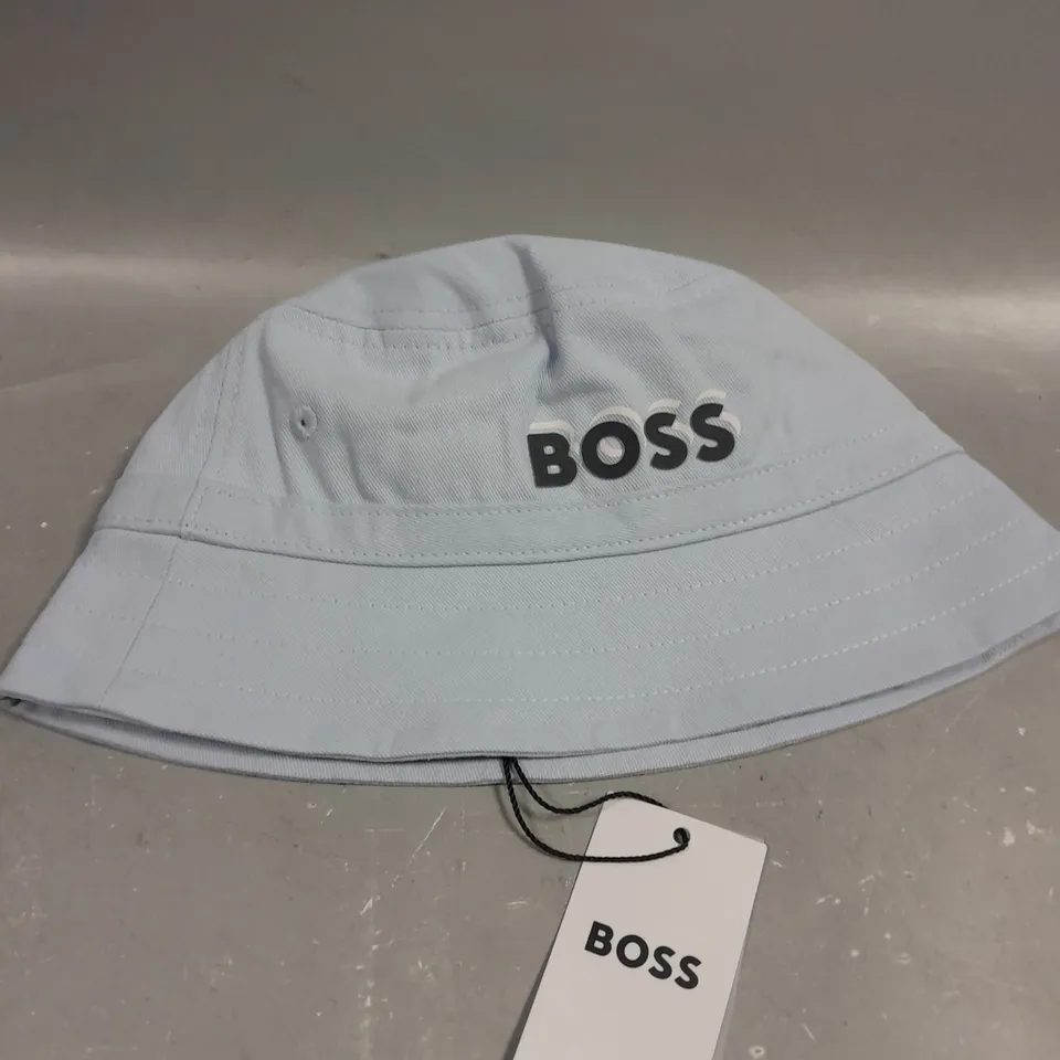 BOSS PALE BLUE BUCKET HAT 