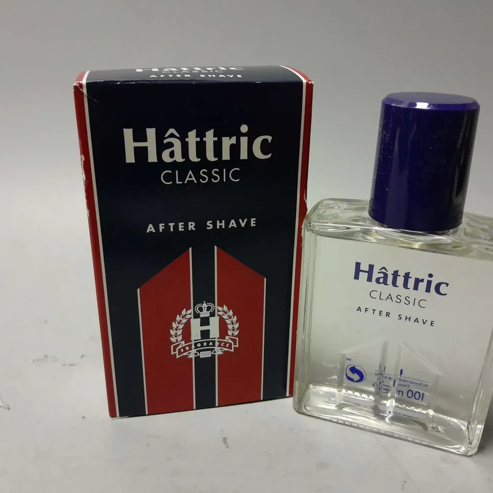 APPROXIMATELY 25 BOXED HATTRIC CLASSIC AFTER SHAVE (25 x 100ml) - COLLECTION ONLY