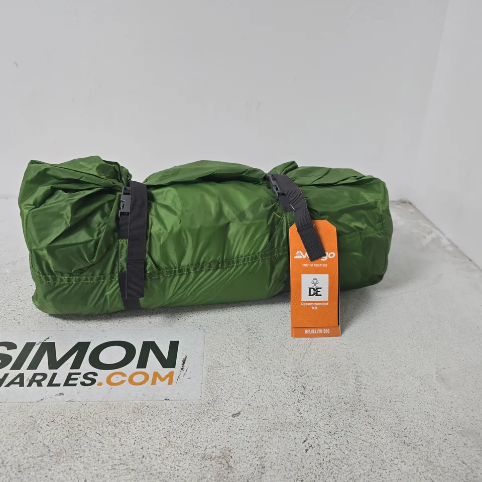 VANGO HELVELLYN 300 TENT – GREEN, 3 PERSON, SEMI-GEODESIC