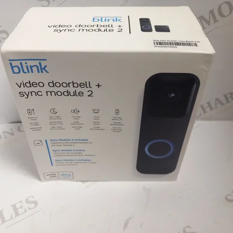 BOXED BLINK VIDEO DOORBELL + SYNC MODULE 2