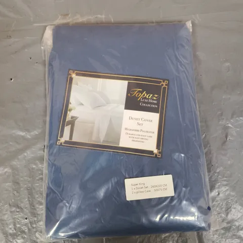 5 X TOPAZ LUXE HOME COLLECTION DUVET COVER SETS - SUPER KING